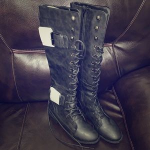 Black Knee High Boots